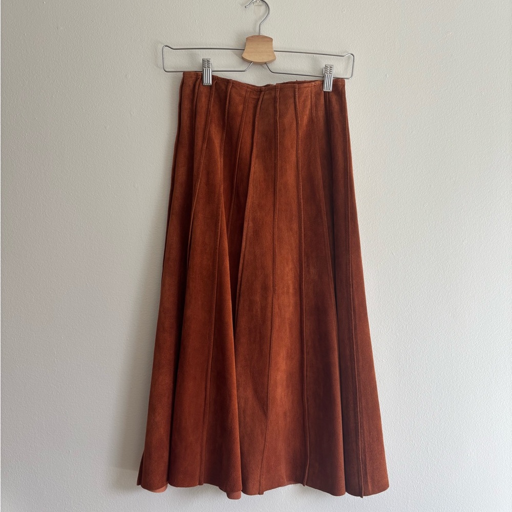 Vintage Sienna Suede Midi Skirt